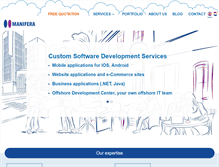 Tablet Screenshot of manifera.com